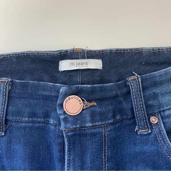 Maurices Limitless Dark Wash High Rise Super Skinny Jeans Medium Short Women’s - Picture 12 of 14